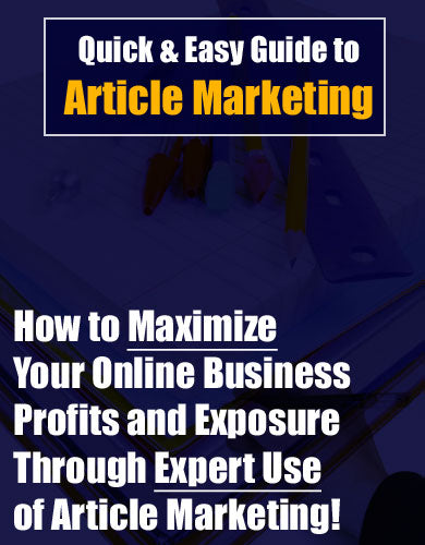 Quick And Easy Guilde To Article Marketing