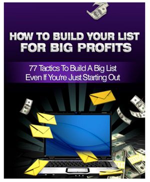 How To Build Your List For Big Profits